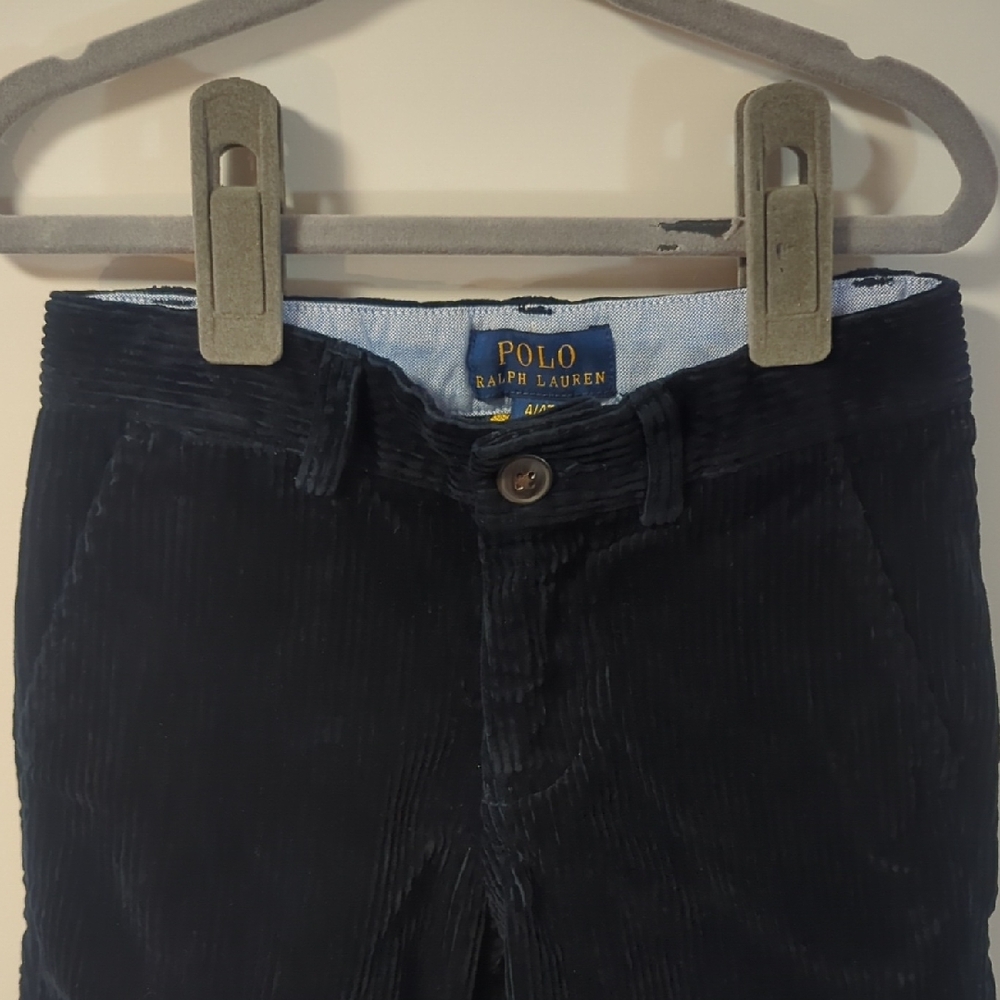 Polo Ralph Lauren Straight Fit Cotton Corduroy Pant - Toddler Boys 4T Navy Blue